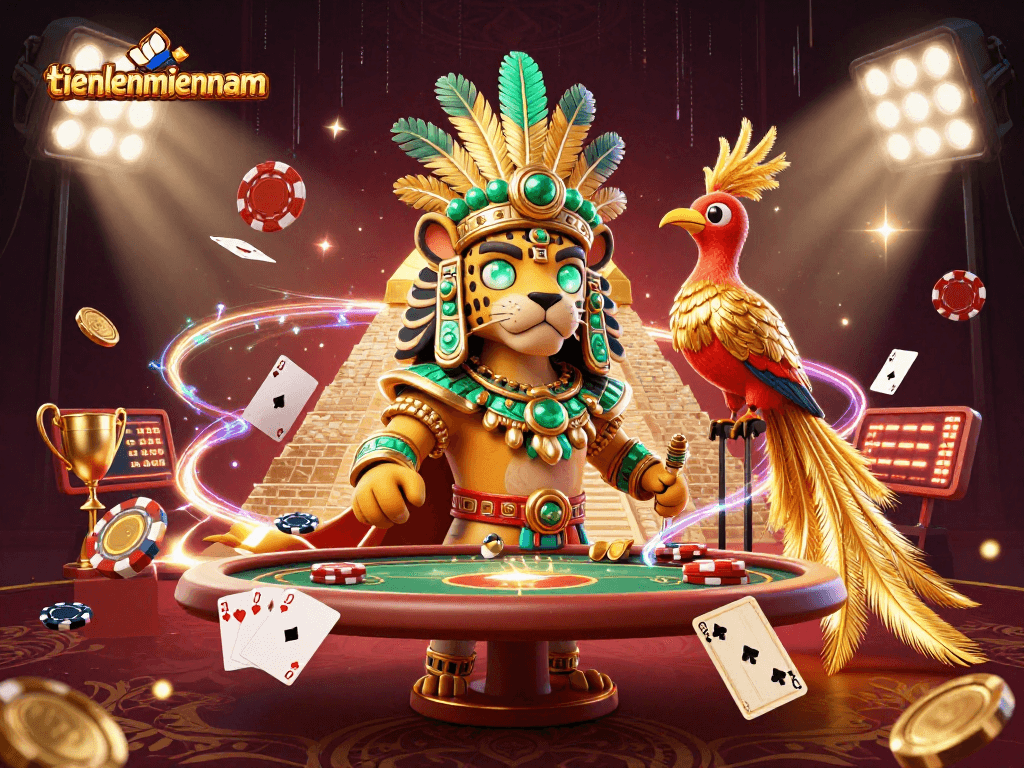 Experience thrilling gameplay at tienlenmiennam with our vibrant poker scene featuring dynamic characters and elements.