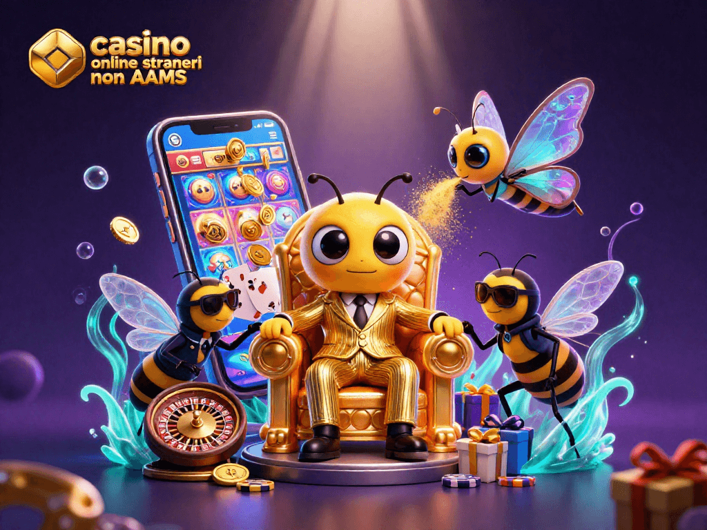 Esplora il mondo dei casino online stranieri non AAMS con un'immagine vivace e accattivante.