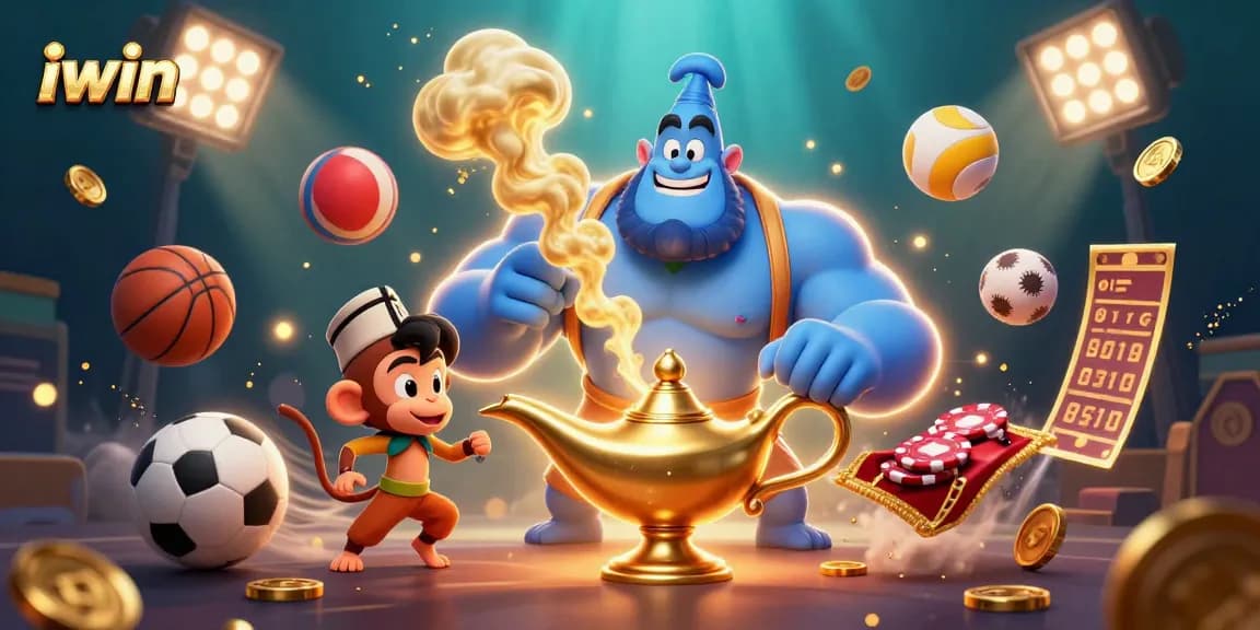 Experience the thrill of gaming with iwin featuring a vibrant casino scene.