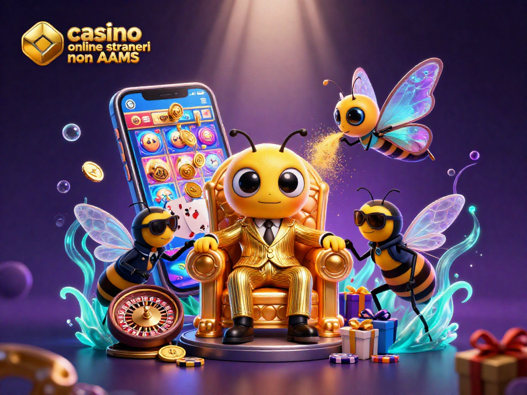Esplora il mondo dei casino online stranieri non AAMS con un'immagine vivace e accattivante.