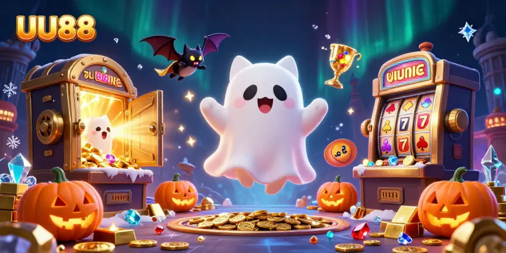 Experience exciting gameplay with UU88 in a haunted casino atmosphere filled with treasures and ghosts.