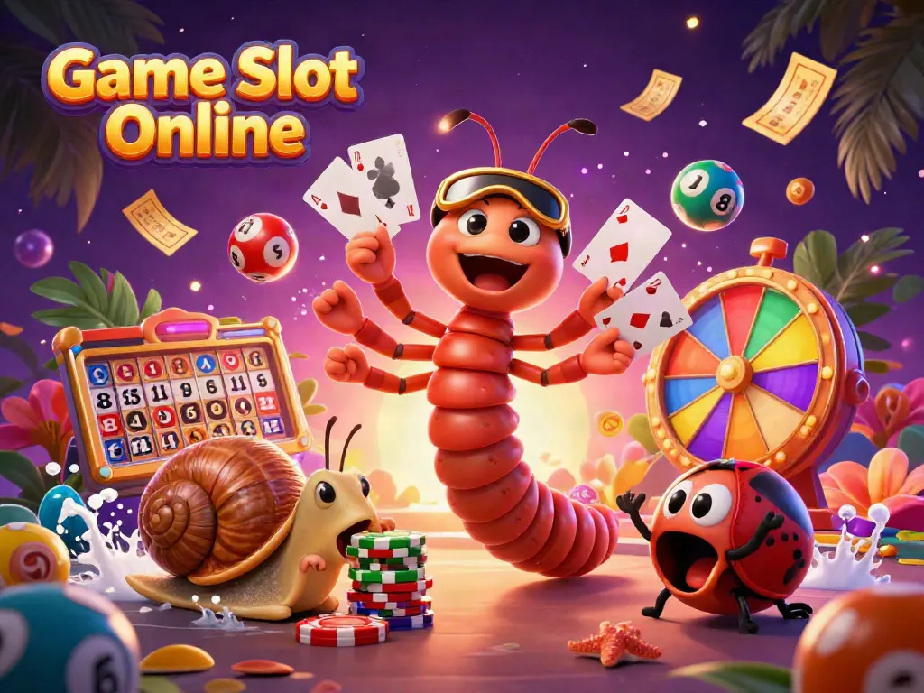 Experience exhilarating action with Game Slot Online as a millipede dealer showcases vibrant slot elements.