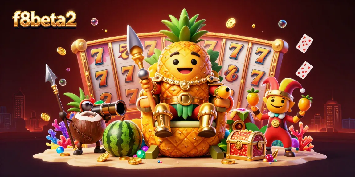 Engage in the vibrant universe of f8beta2, where the golden pineapple king and his friends bring excitement through thrilling slots and games.