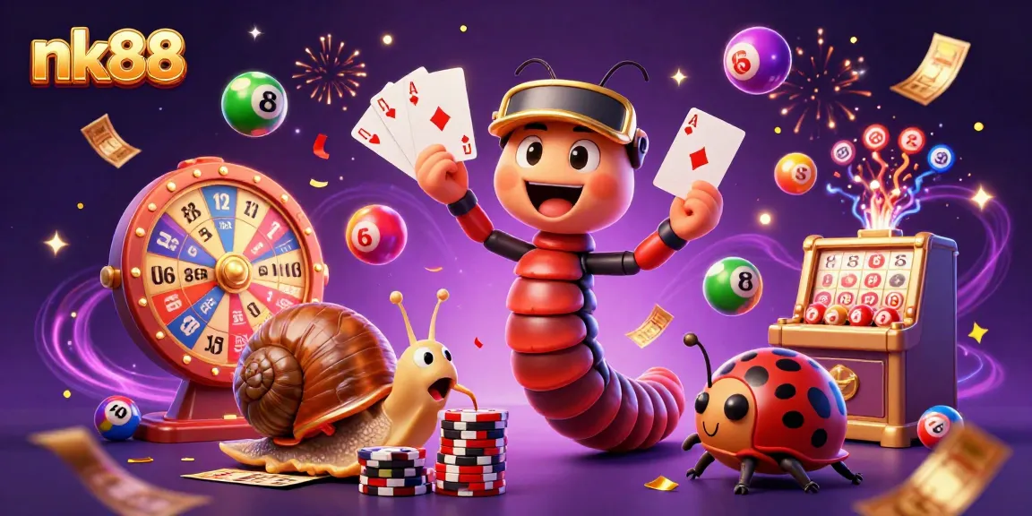 Experience thrilling gameplay with nk88's vibrant casino scene full of excitement and action.