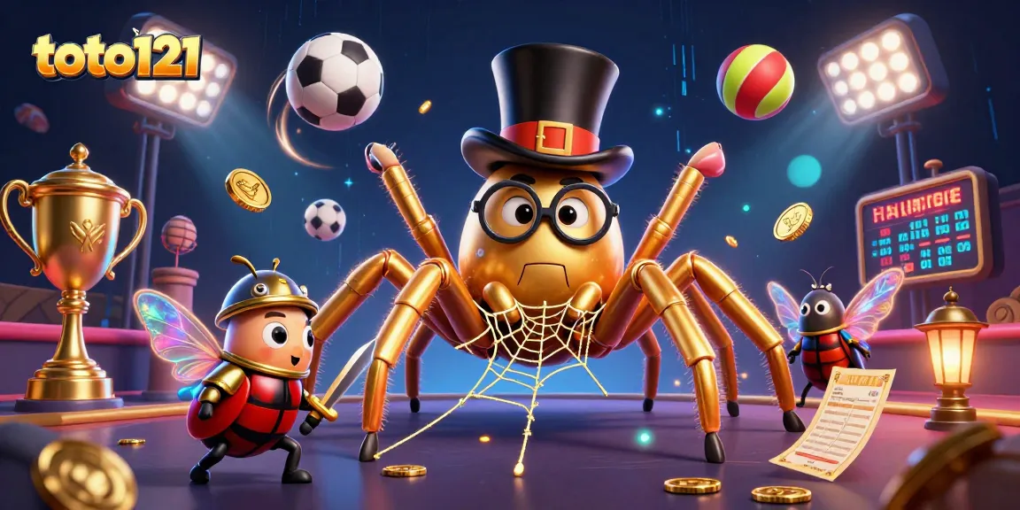 Experience thrills with toto121's casino action featuring a golden tarantula and beetle knight.