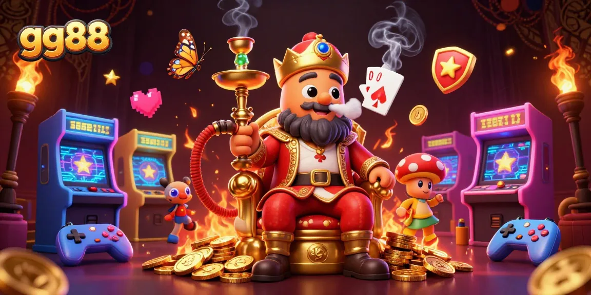 Engage in thrilling gameplay with gg88, where vibrant casino elements combine in a stunning illustration.