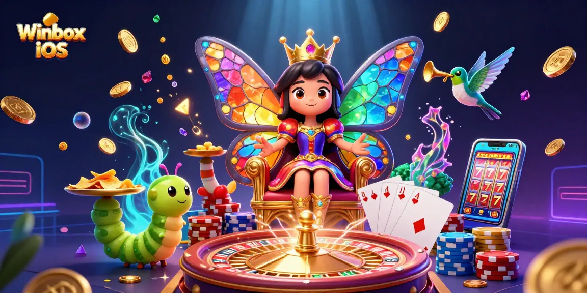 Experience seamless gaming with Winbox iOS app showcasing vibrant casino elements and thrilling features.