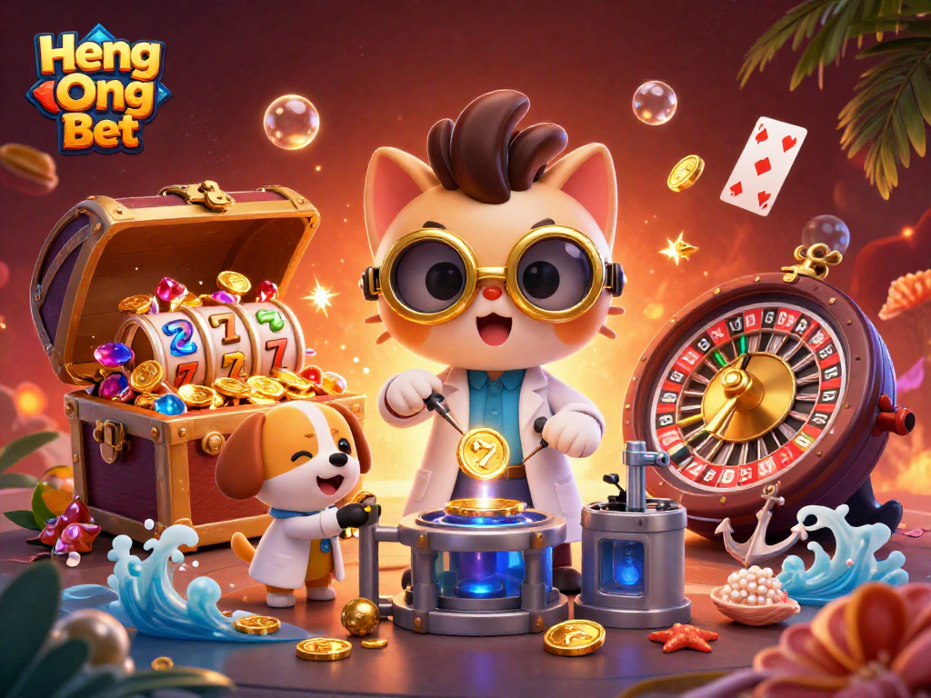 Engage in thrilling gameplay at Heng Ong Bet with our vibrant, action-packed casino scene.
