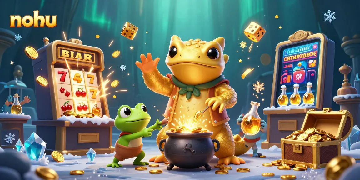 Join the excitement of nohu with immersive gaming and magical visuals in a vibrant casino scene.