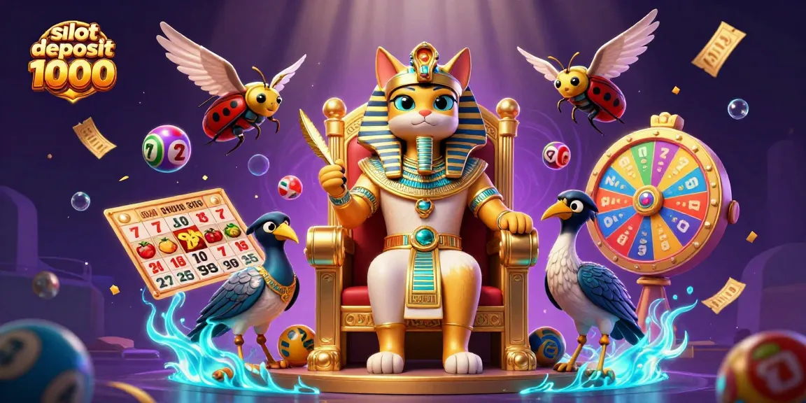 Spin and win with slot deposit 1000 featuring vibrant slot reels and jackpot symbols!