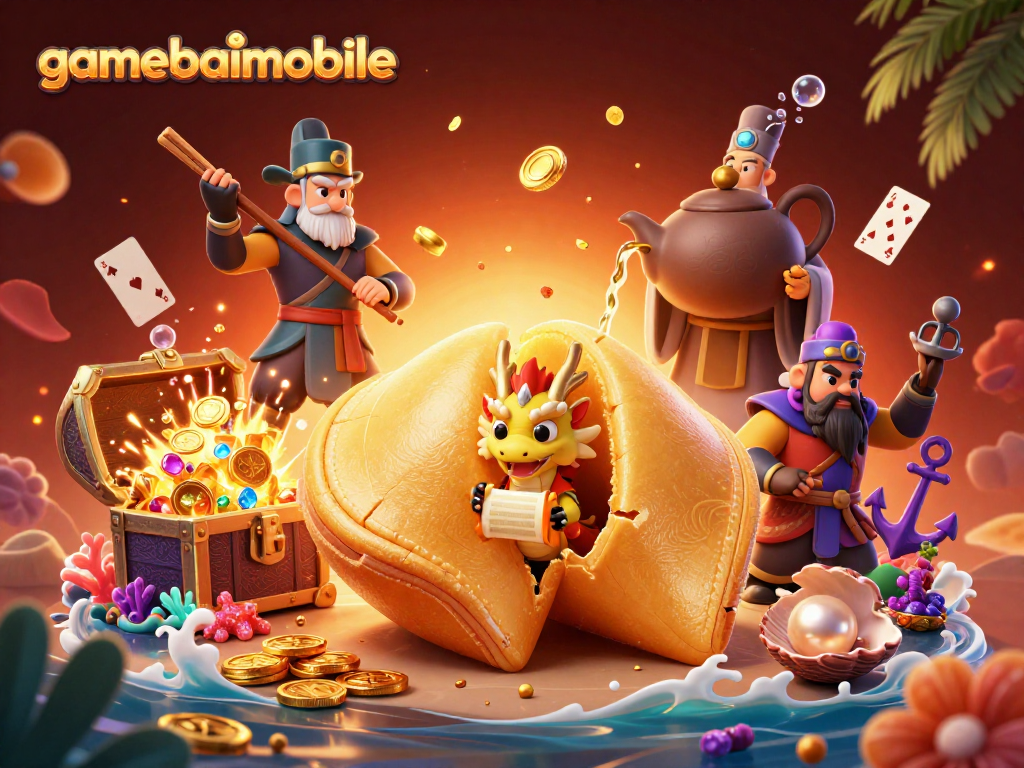 Engage with gamebaimobile's unique luck through an epic fortune cookie adventure.