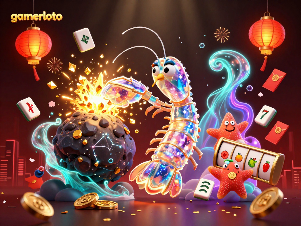 Experience winning excitement with gamerloto's vibrant casino scene featuring dynamic 3D characters and action.