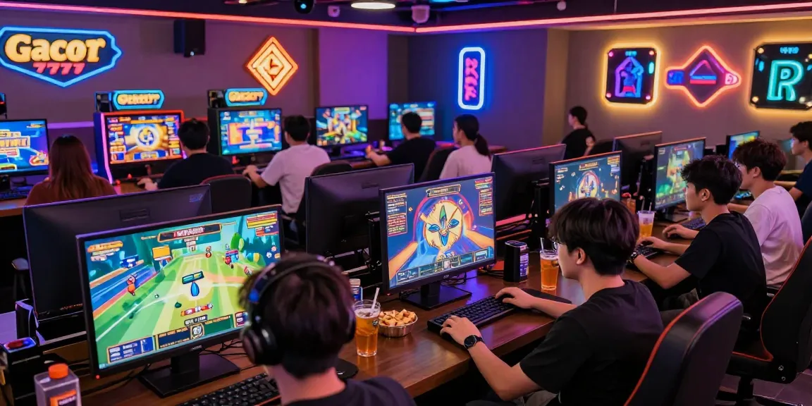 Exciting online gaming scene with players enjoying slot gacor 777 games, showcasing vibrant interaction and dynamic gameplay.