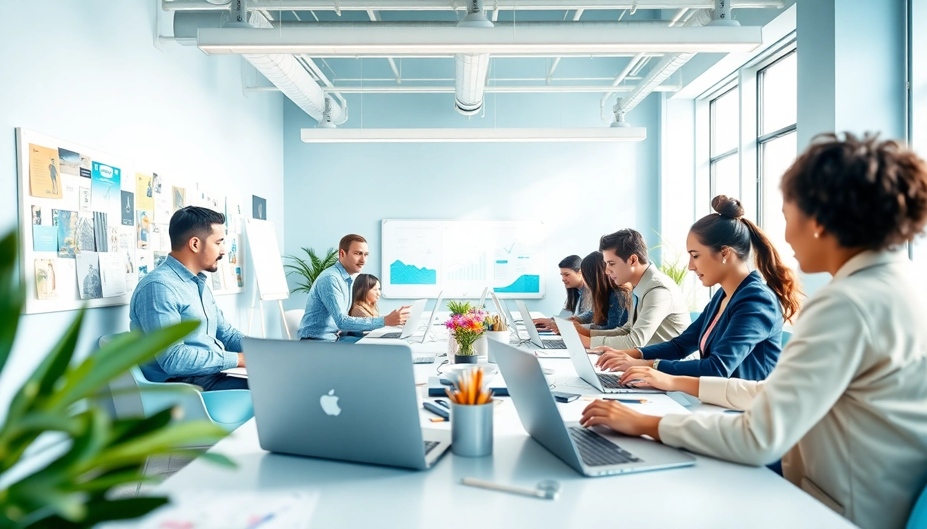 Elevate your brand with expert edmonton web design showcased in a collaborative workspace.