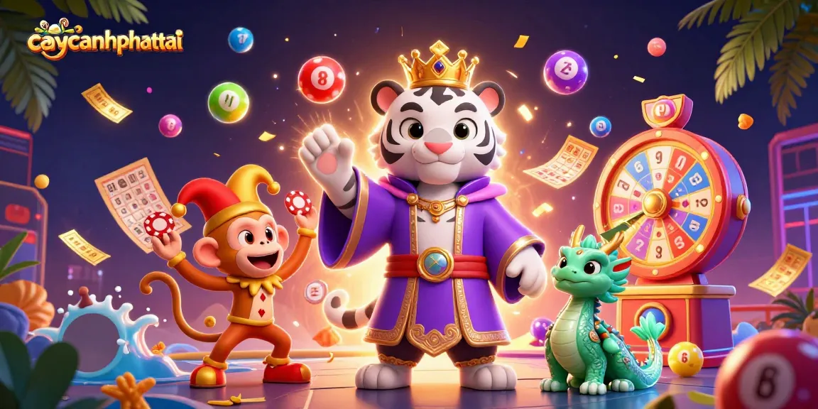 Experience winnings and excitement with caycanhphattai featuring 3D characters in a vibrant game scene.