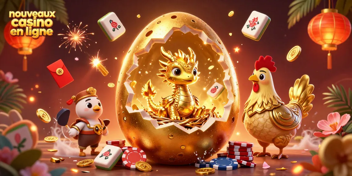 Découvrez les nouveaux casinos en ligne avec notre illustration dynamique et des éléments de jeu captivants.