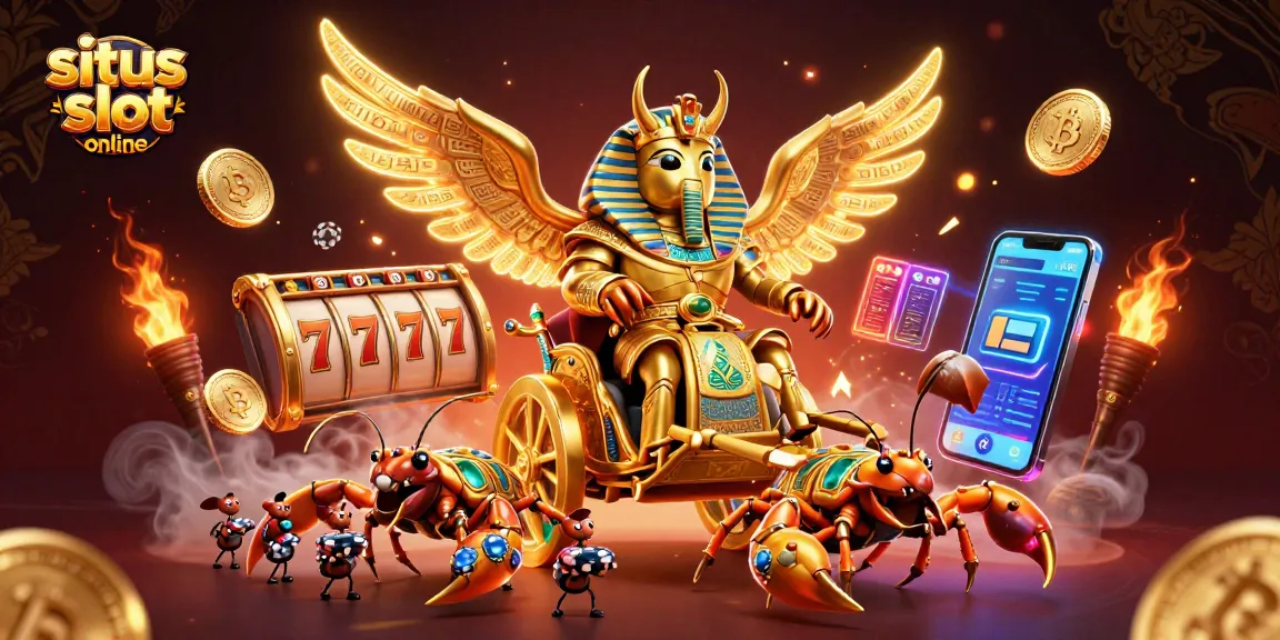 Bermain di situs slot online dengan pengalaman visual menarik yang menampilkan karakter kasino yang penuh warna.