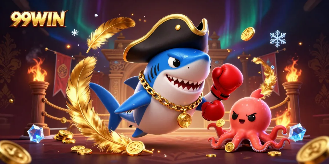 Experience thrilling wins at 99WIN with animated characters and dynamic casino elements.