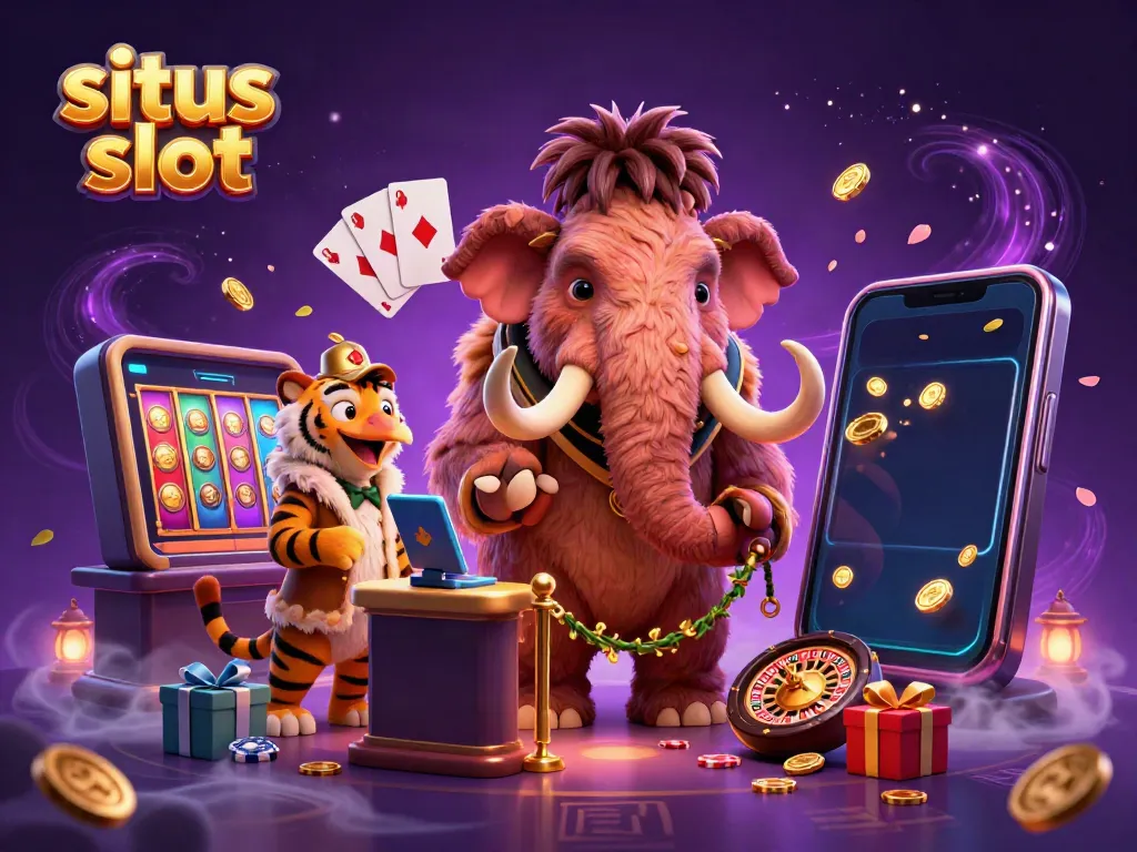 Engage with the situs slot scene showcasing a woolly mammoth bouncer, saber-tooth VIP, and dodo doorman.