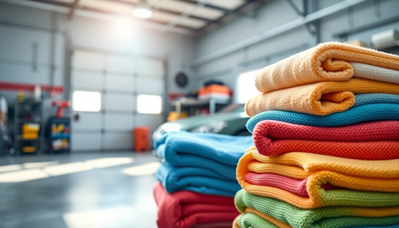 Learn how to clean microfiber towels for cars with fresh, organized towels in a bright garage.