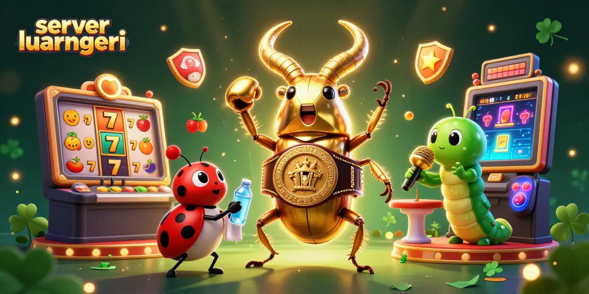 Spin and win on servers luar negeri with vibrant slot reels and characters in action.