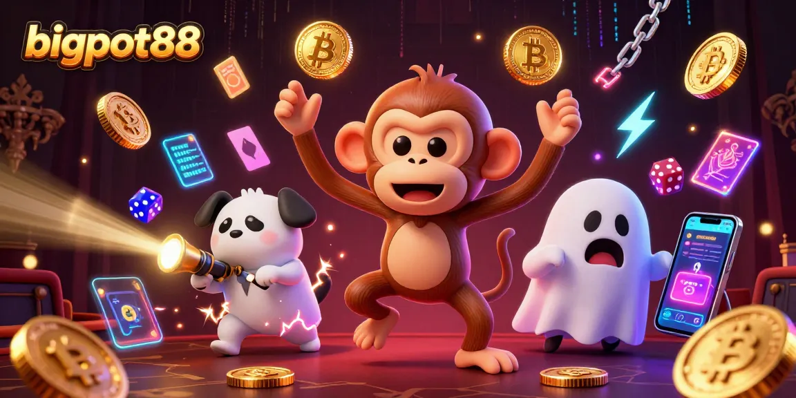 Experience captivating gambling adventures with bigpot88 in a vibrant haunted casino scene.