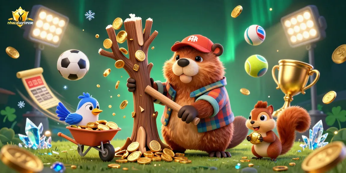 Engage in thrilling gaming action at nhacaiuytinne with dynamic sports betting elements and vibrant characters.