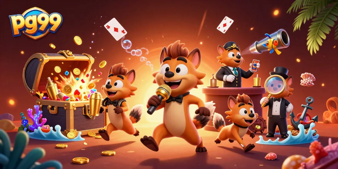 Experience the excitement of pg99 casino with hyenas hosting a lively comedy club scene.