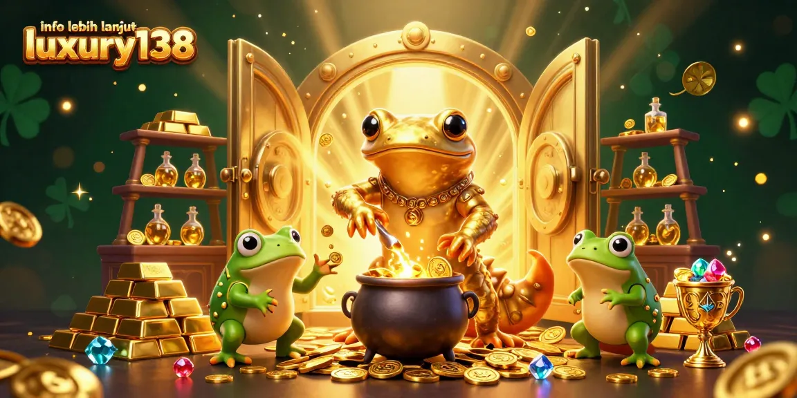 Visualisi info lebih lanjut luxury138 dengan alkemis salamander emas di kasino online.