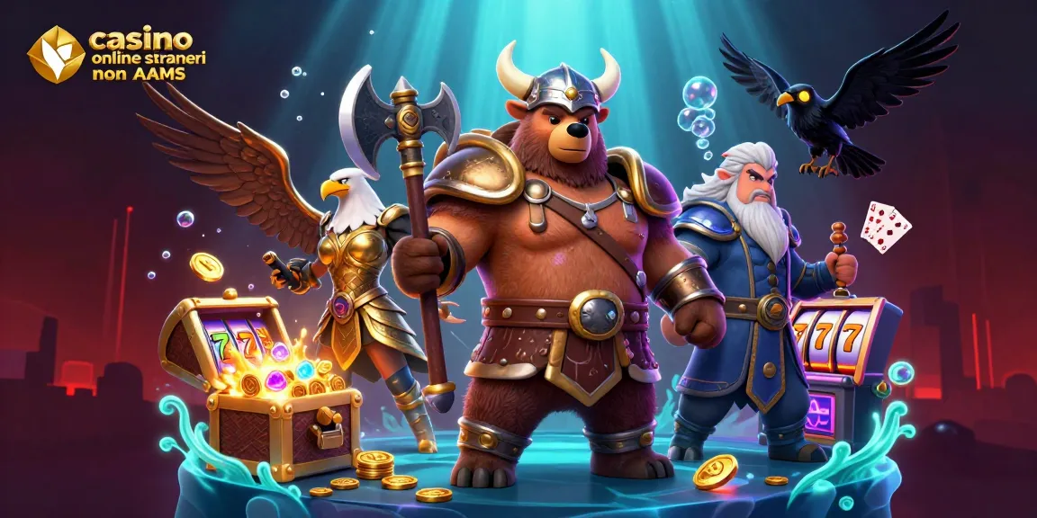 Gioca nei migliori casino online stranieri non AAMS con un orso vichingo e un'aquila valchiria, circondati da tesori sottomarini.