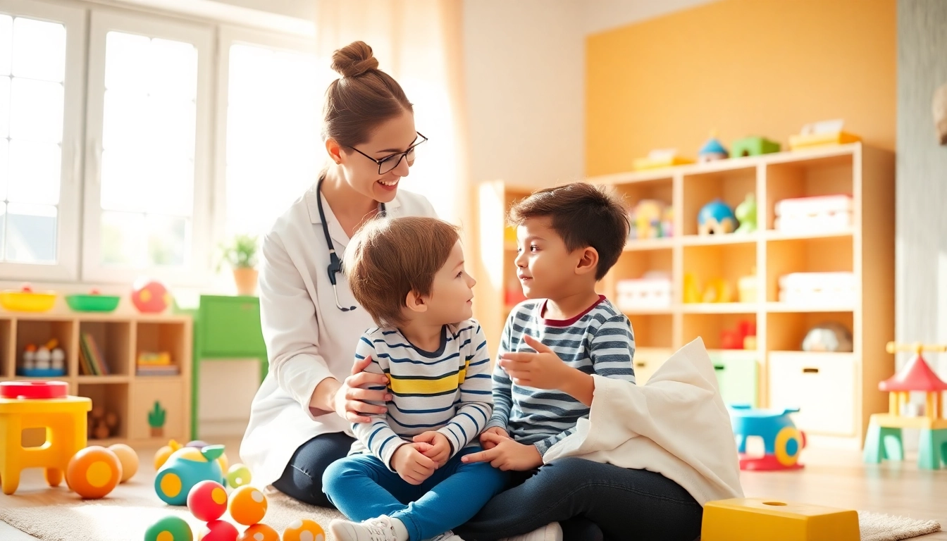 Engaging ABA therapy in Livonia therapy session emphasizing child-therapist interaction.