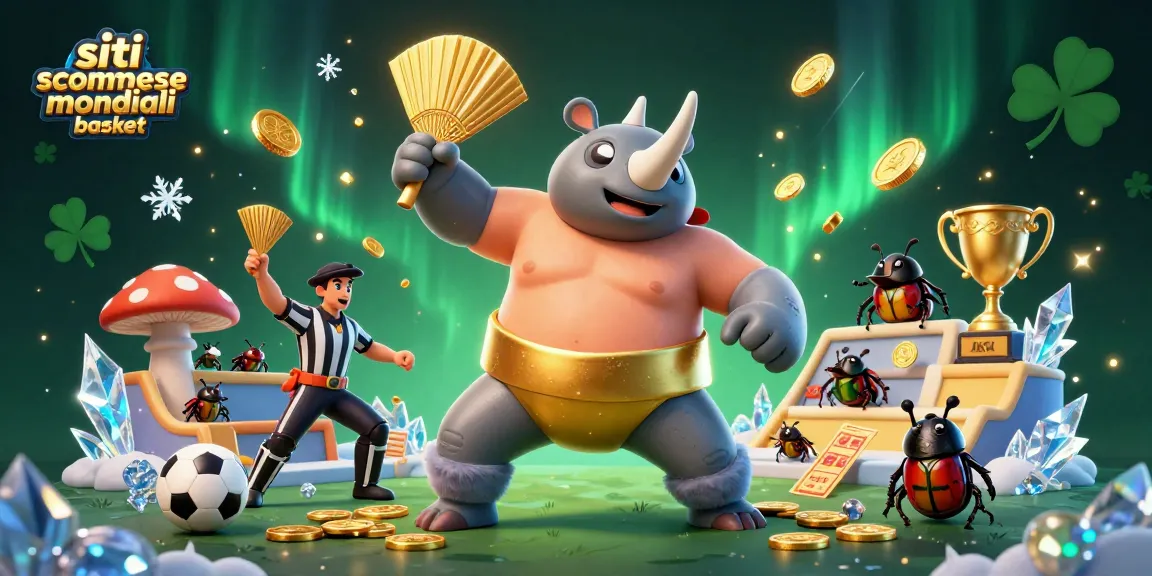 Scommetti con i migliori siti scommesse mondiali basket, mentre il campione scaraventa monete d'oro sul campo di gioco.