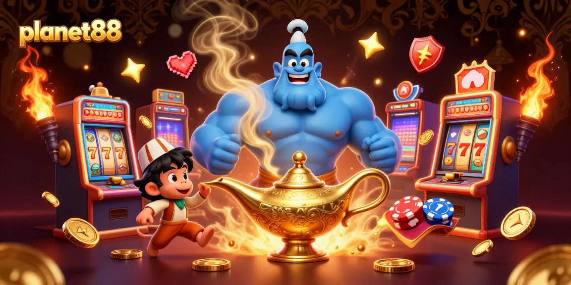 Win big with planet88: Enjoy dynamic slots featuring genies and vibrant casino elements.