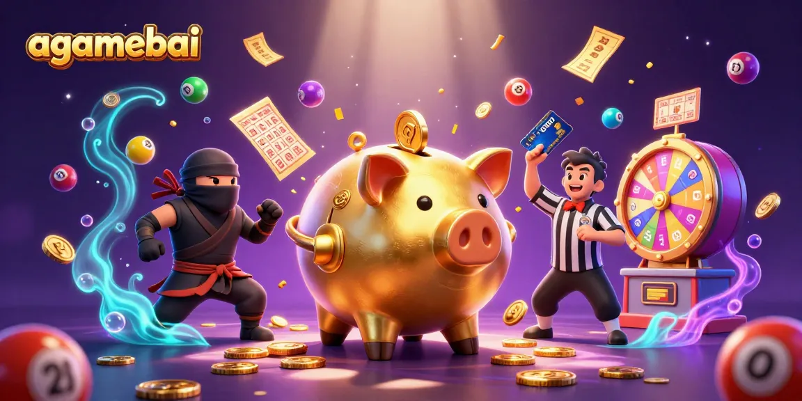 Watch the agamebai piggy bank sumo wrestler shake loose coins in an exciting casino scene.