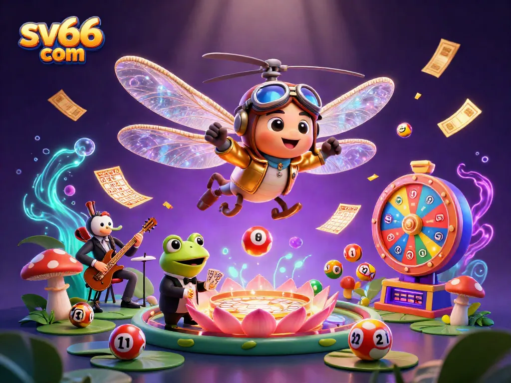Experience thrilling games with sv66 com, featuring a vibrant casino scene with engaging characters.