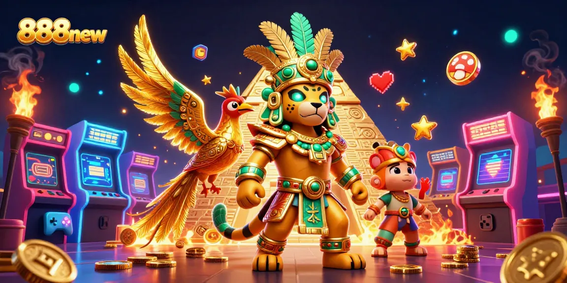 Immerse in the vibrant world of 888new, where casino adventures come alive with captivating Mayan characters and thrilling game elements.