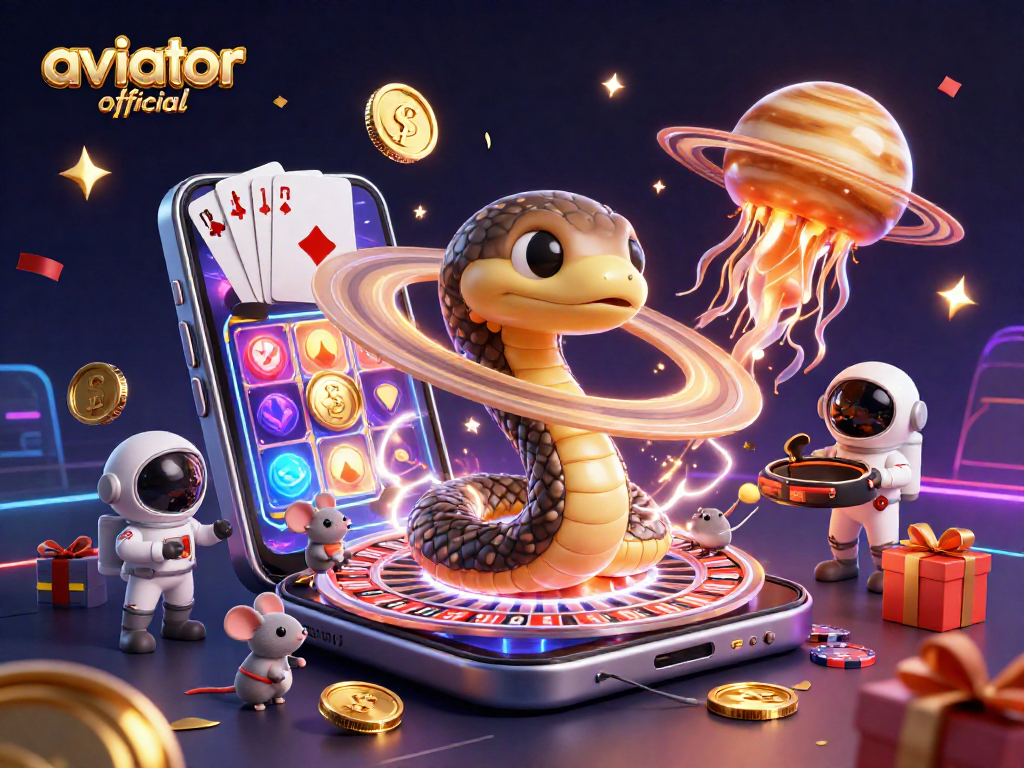 Experience the excitement with aviator official as tiny astronauts bet on Saturn's rings in this vibrant gaming scene.