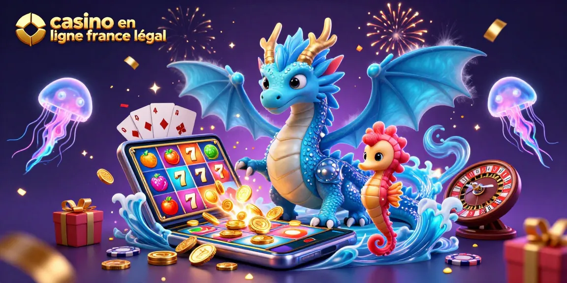 Profitez de l'expérience du jeu avec casino en ligne france légal, illustrée par des dragons et des jeux colorés.