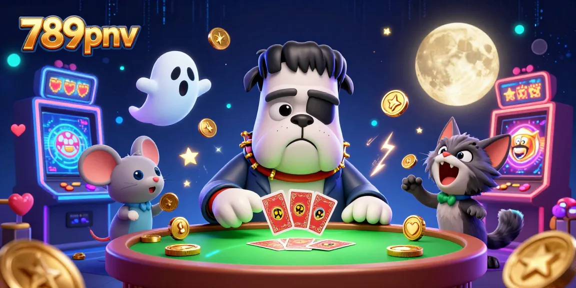 Engage in thrilling gameplay with the 789pnv illustrated scene showing vibrant casino elements.