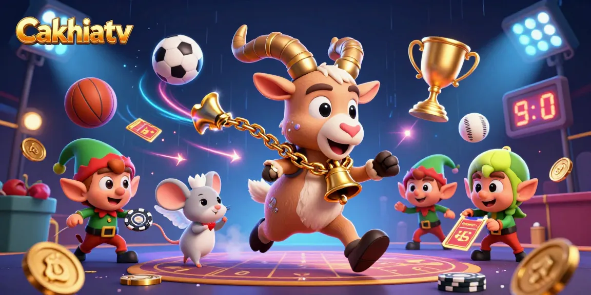Cakhiatv transforms the gaming scene as Krampus, a tiny angel mouse, and mischievous gremlins engage in festive chaos.