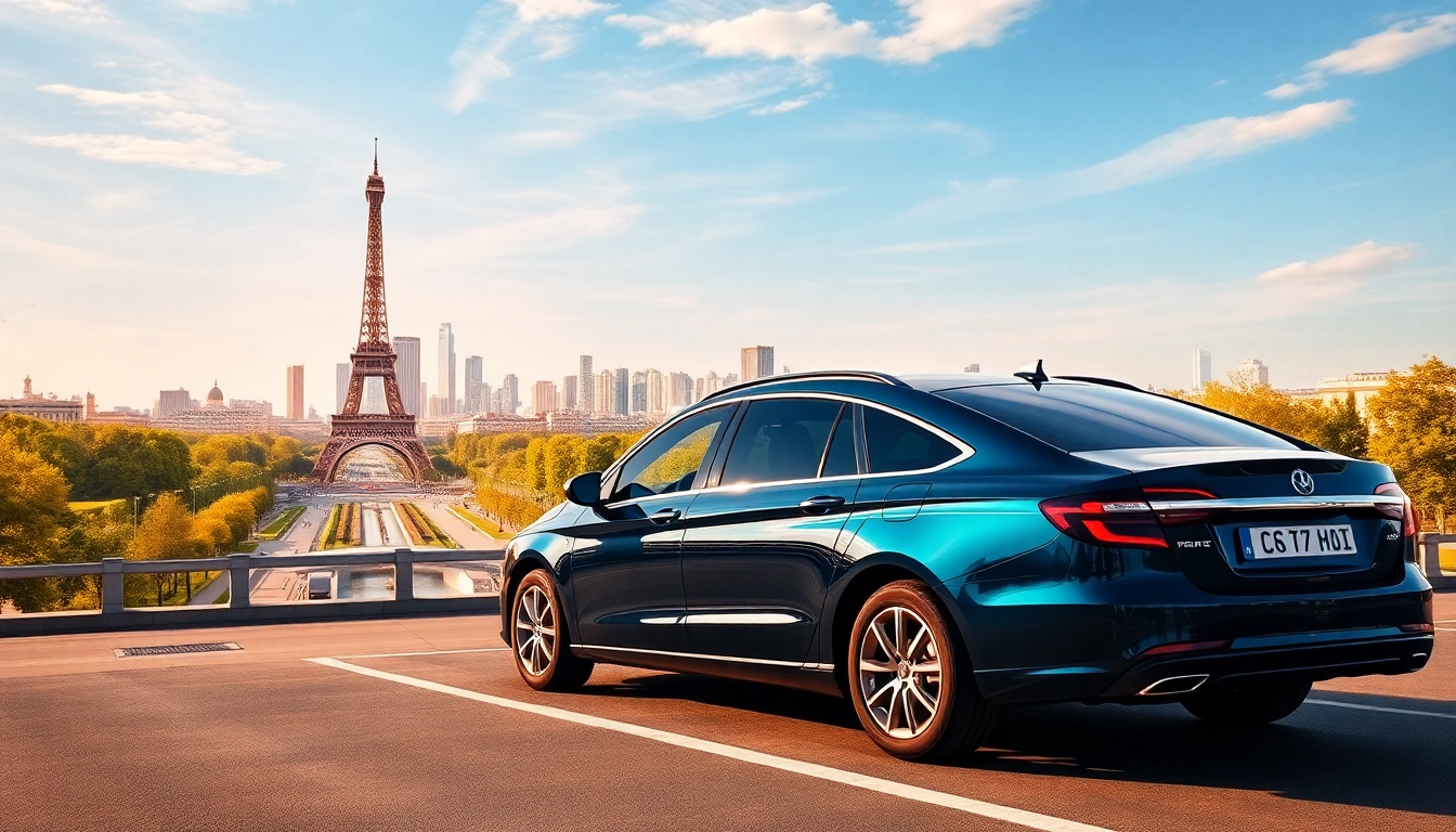 Facilitate seamless Orly Airport to Paris Transfer with a professional driver and Paris skyline backdrop