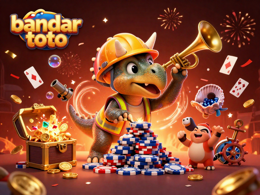 Experience exciting gaming at bandar toto with a lively celebration of online gambling elements.