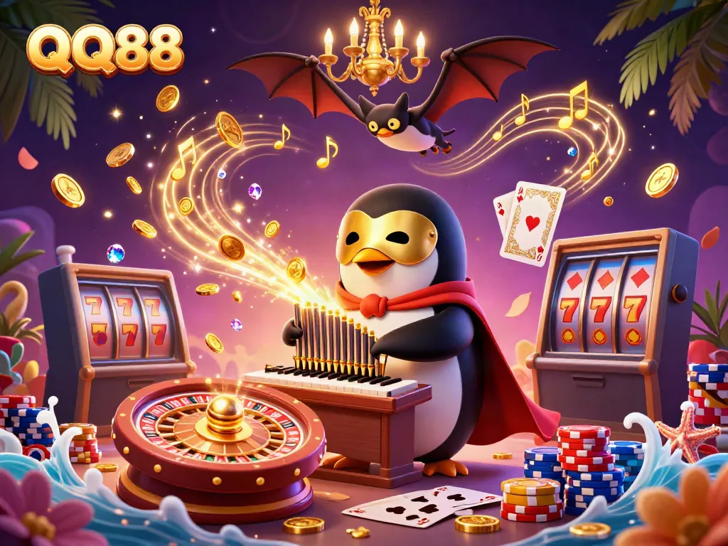 Experience thrilling moments at QQ88 with a captivating 3D scene of games and rewards.