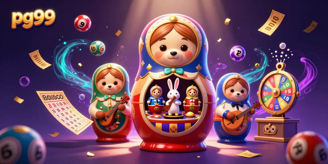 Experience the dynamic excitement of pg99 with colorful lottery balls and lively characters.