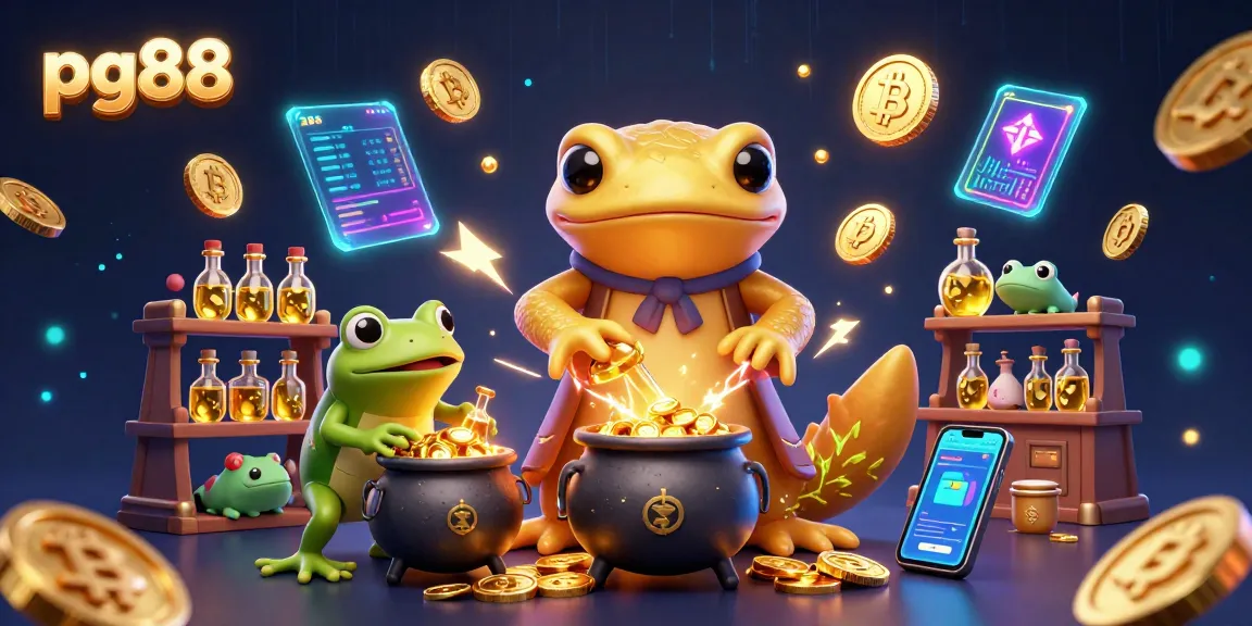 Experience the magic of pg88 as a golden salamander transforms metals into coins in a high-stakes casino.