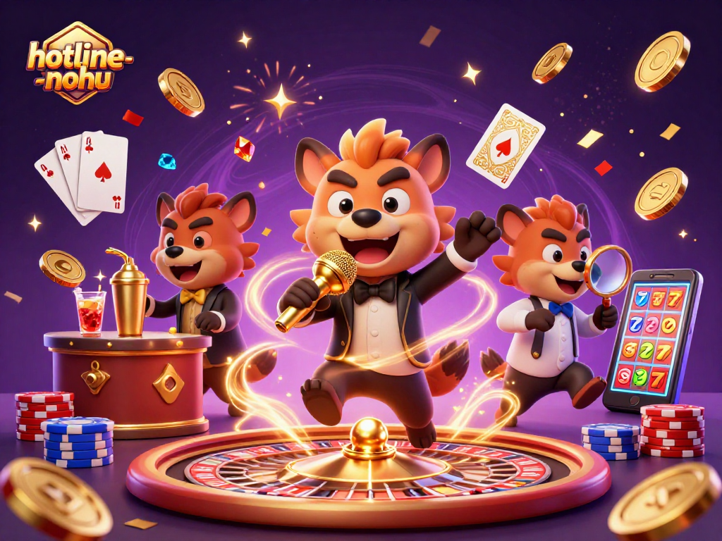 Experience the thrilling hotline-nohu fun as animated hyenas run a comedy casino, bringing joy and laughter.