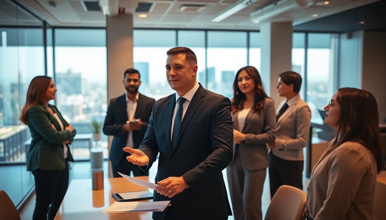 Engage with a leadership consultant Sacramento California in a modern office setting.