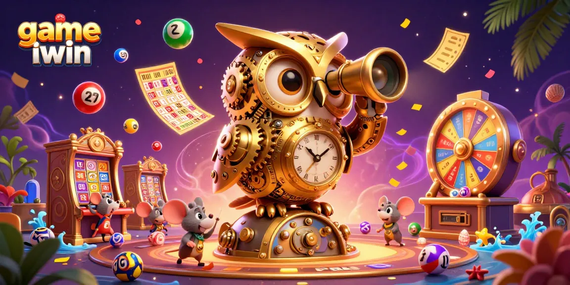 Experience the thrill of game iwin with a vibrant 3D casino scene featuring captivating elements.