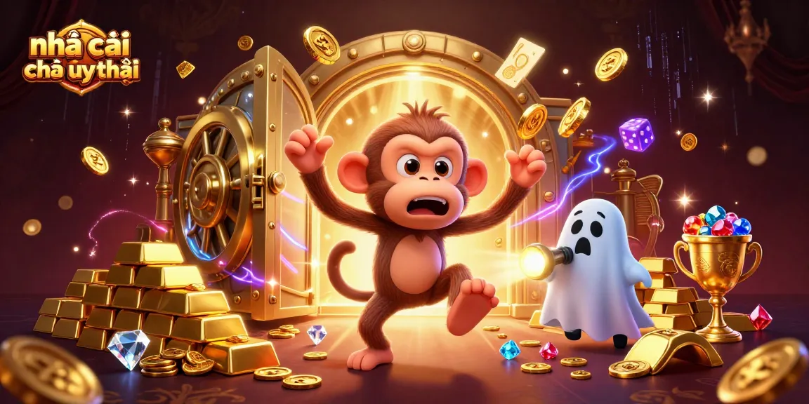 Engage with the dynamic world of nhà cái nào uy tín through a vibrant casino scene with playful characters.