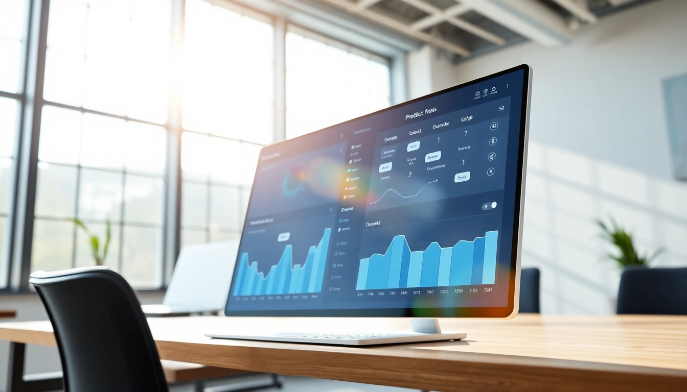Showcase of a Reclaim AI alternative dashboard highlighting productivity tools in a modern office.